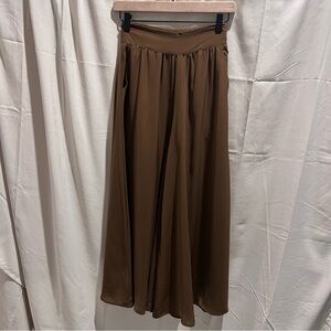 Flowy Brown Palazzo Pants